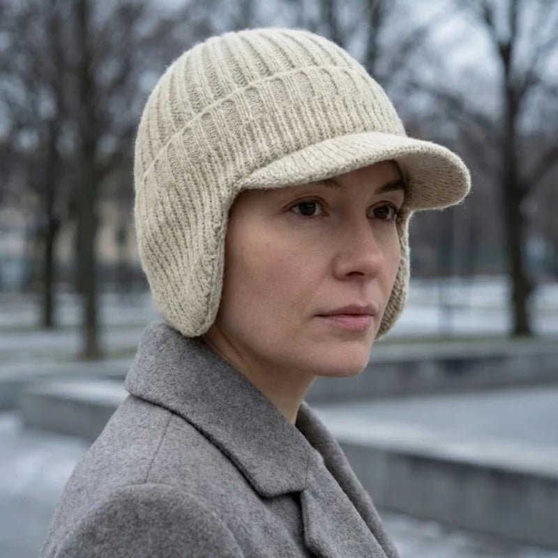 Lubomira | Ciepła Zimowa Czapka z Nausznikami - Pootivo