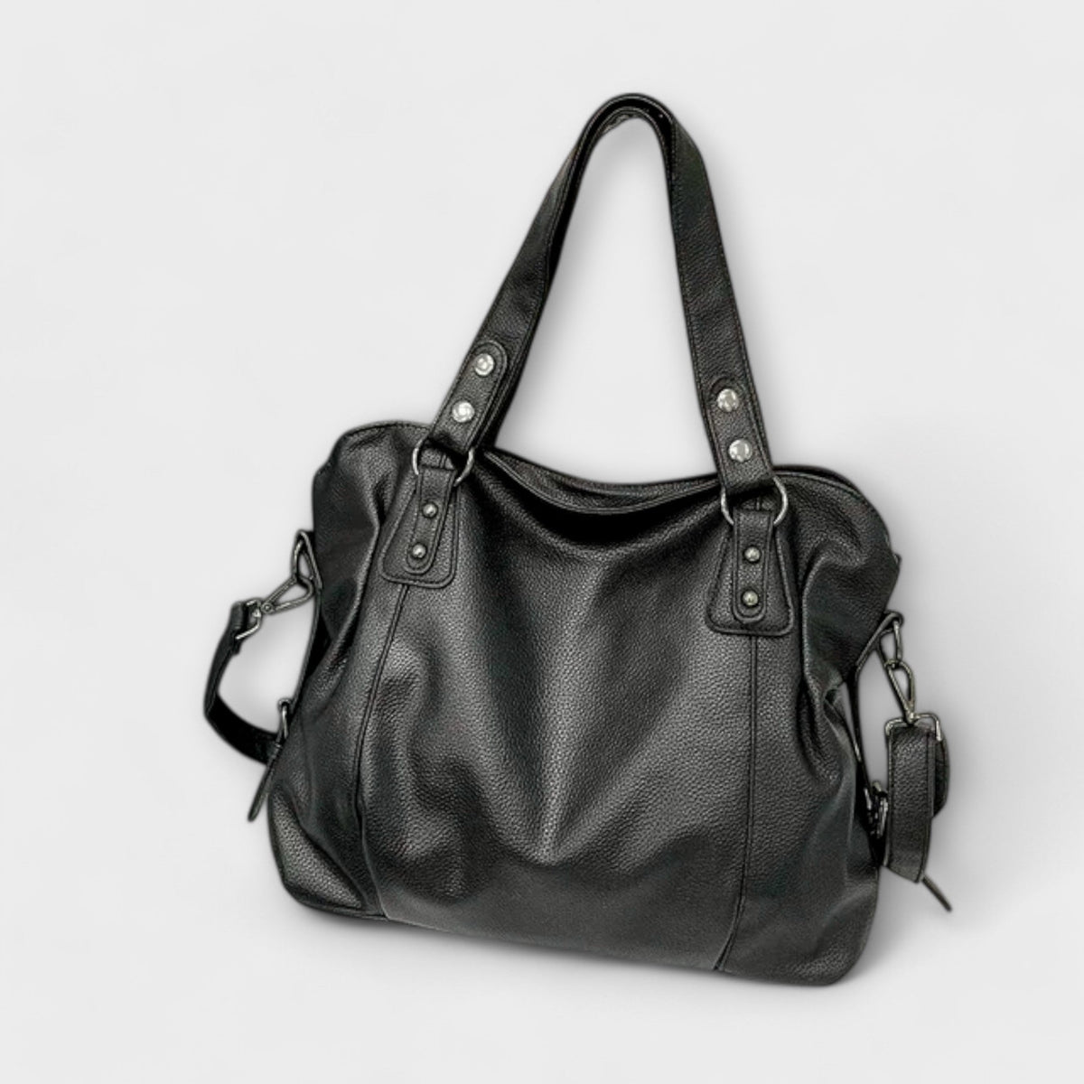Częstobora | Miękka Pojemna Torba Hobo z Ćwiekami