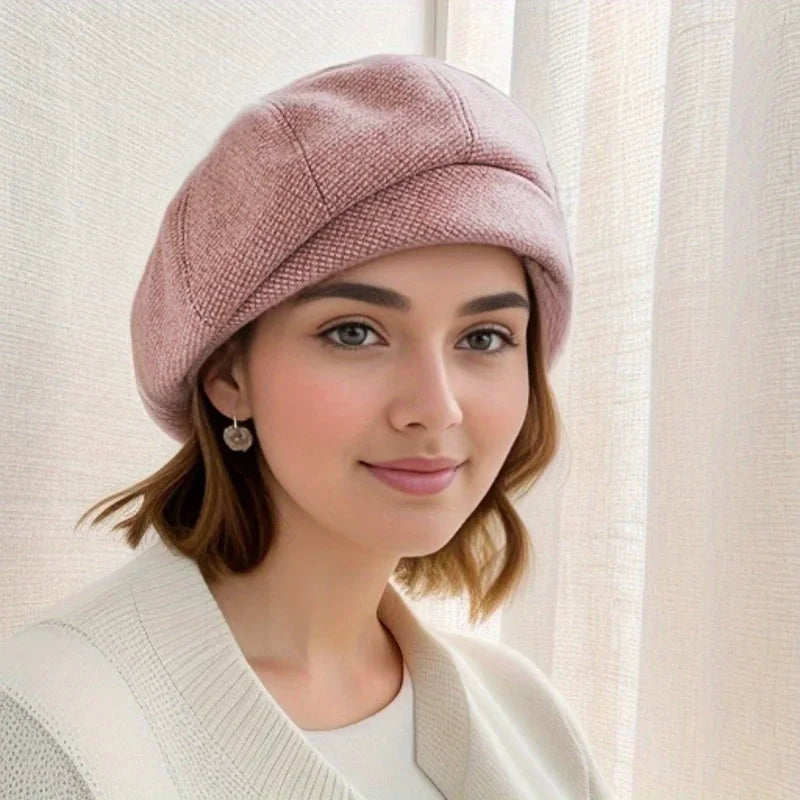 Alodia | Tweedowy Beret Damski - Pootivo