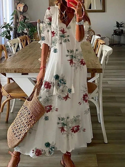 Alessia Letnia Sukienka Maxi Boho Długa Sukienka Damska - Pootivo