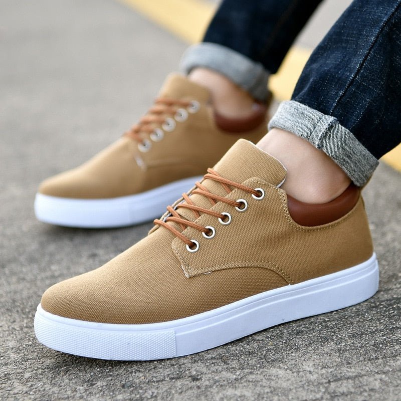 Bartosz | Płócienne Casualowe Sneakersy Męskie - Pootivo