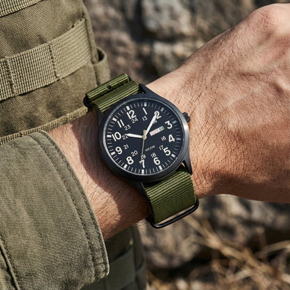 Beckett | Militarny Wodoodporny Zegarek Męski na Pasku NATO - Pootivo