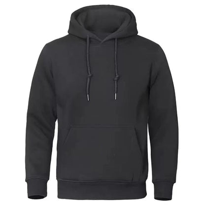Dawid | Ocieplana Gładka Bluza z Kapturem - Pootivo