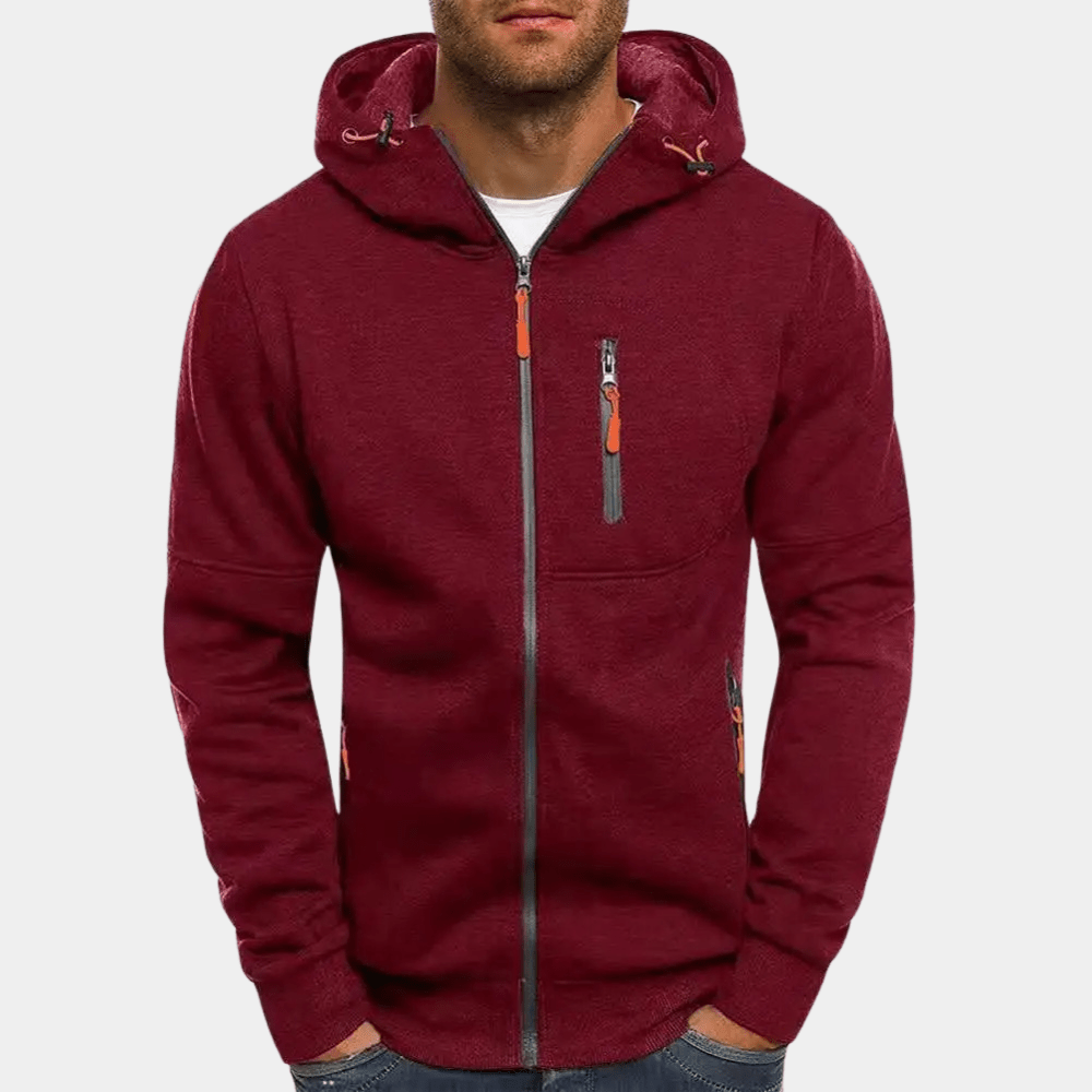 Dawson | Sportowa Rozpinana Bluza z Kapturem - Pootivo