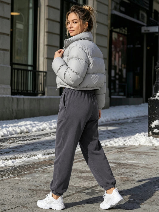 Dobrosława | Wygodne Jesienne Joggery Damskie na Gumce - Pootivo
