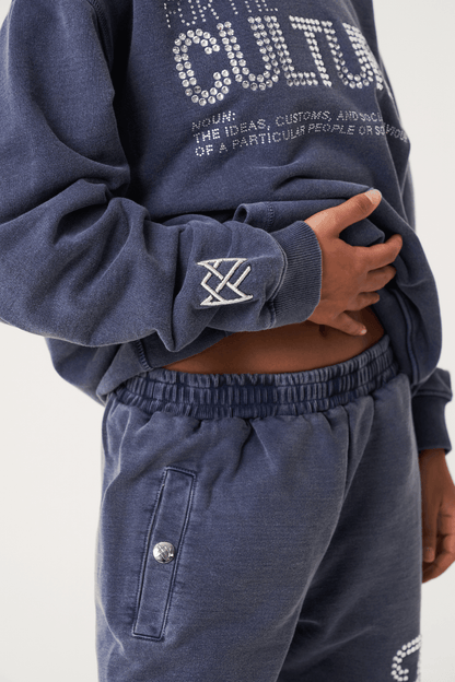 Emmett | Sprana Oversize Bluza z Kapturem i Kryształkami - Pootivo
