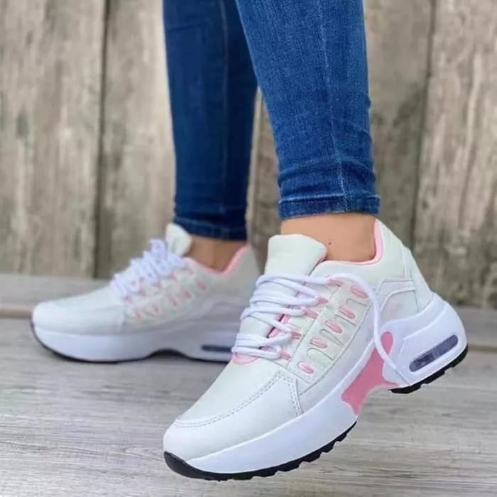 Fiora Sneakersy Damskie Buty Sportowe na Grubej Podeszwie – Adidasy - Pootivo