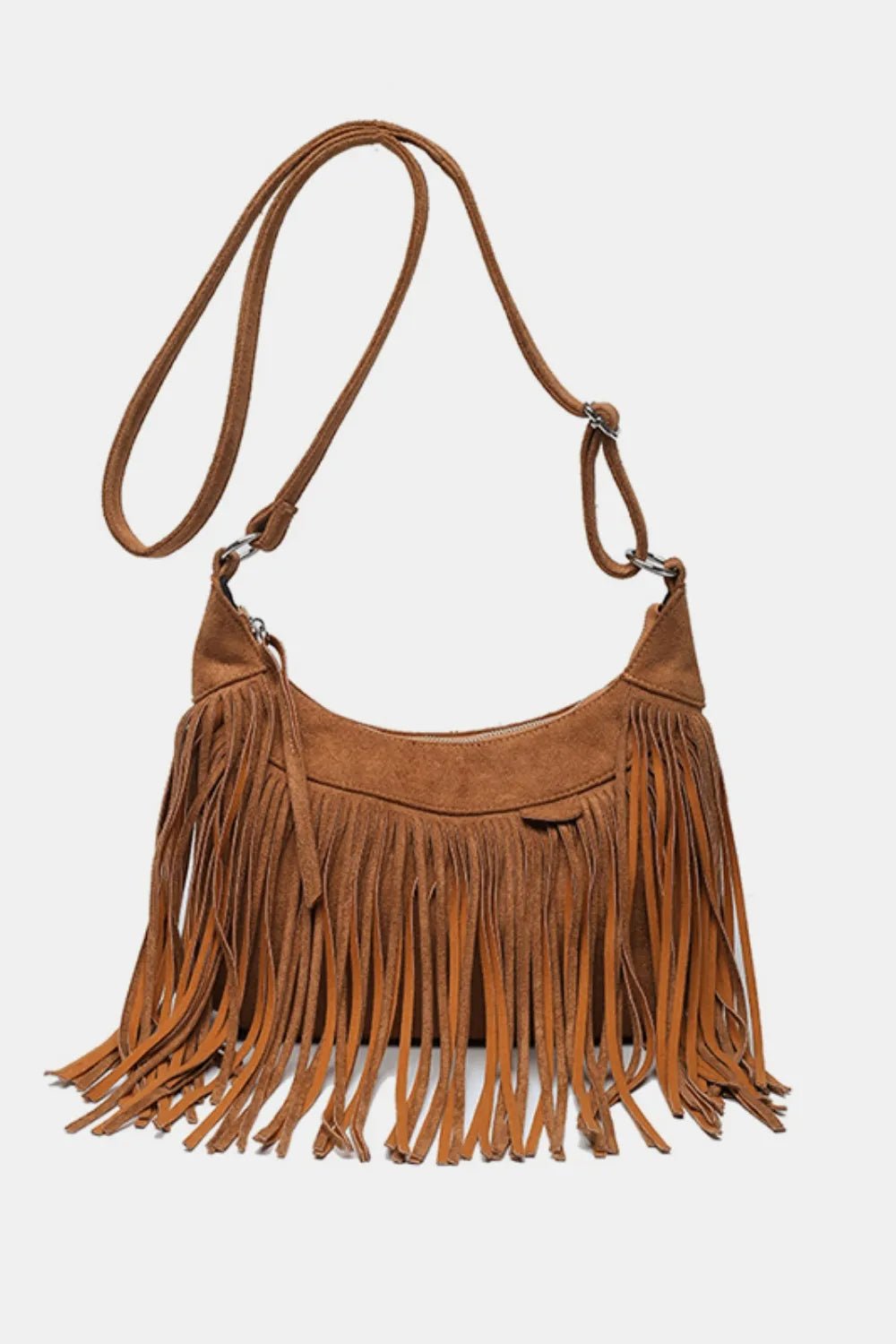 Gracjana | Miękka Boho Torba Hobo z Frędzlami - Pootivo