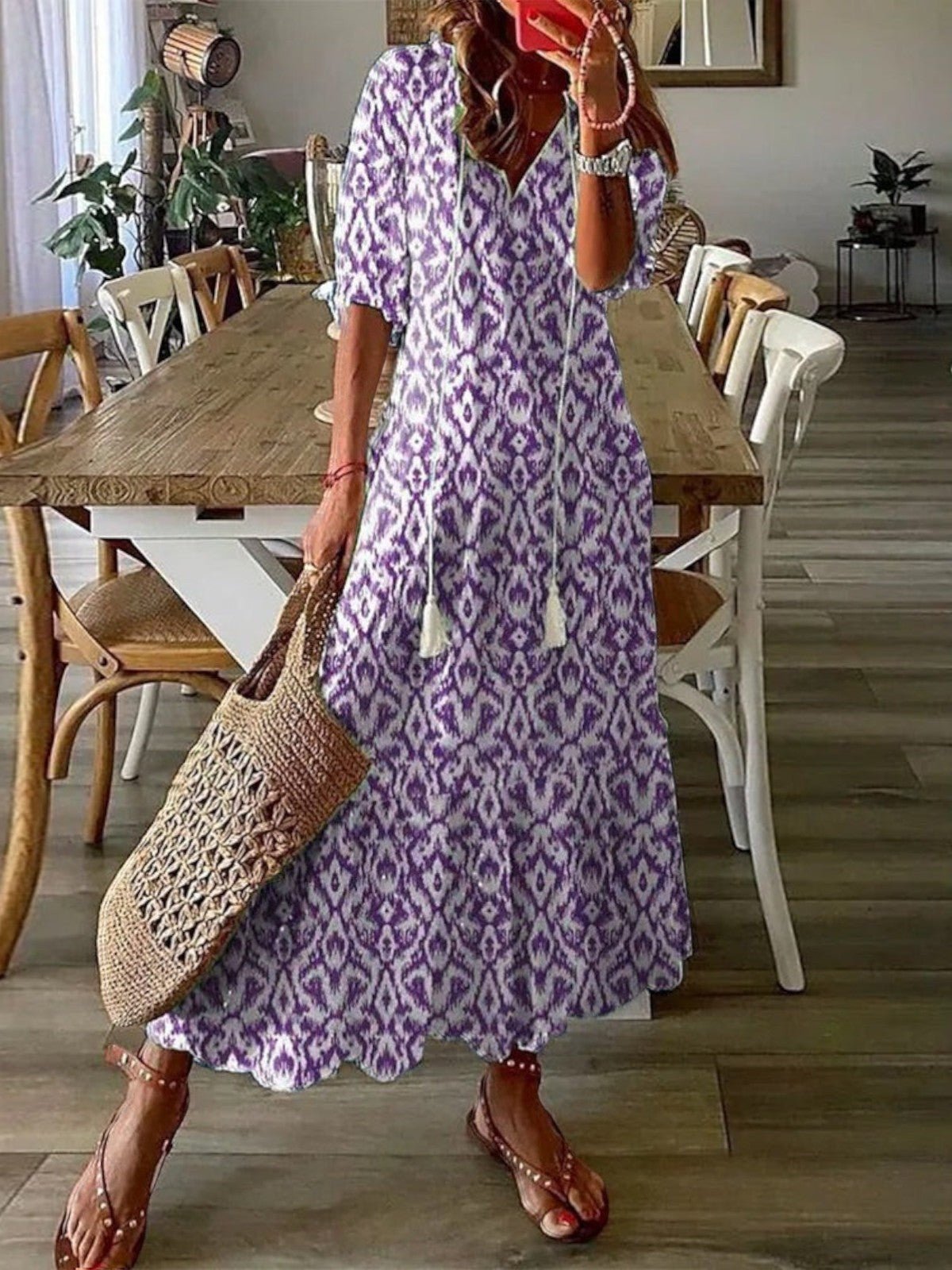 Lorienne Sukienka Boho Maxi – Długa Sukienka Letnia Damska - Pootivo