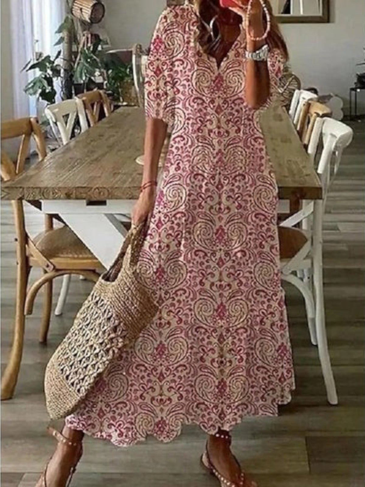Lorienne Sukienka Boho Maxi – Długa Sukienka Letnia Damska - Pootivo