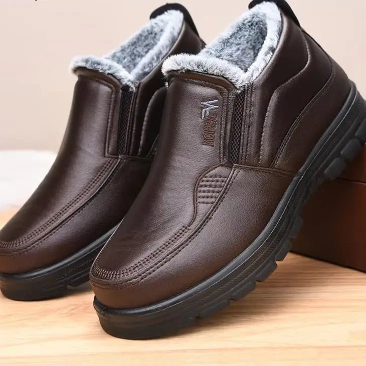 Mścibor | Ciepłe Zimowe Półbuty Męskie z Futerkiem - Pootivo