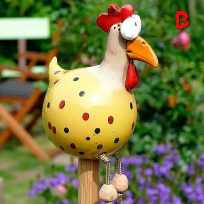 Niemierz | Ogrodowa Figurka Kury z Wiszącymi Nogami - Pootivo