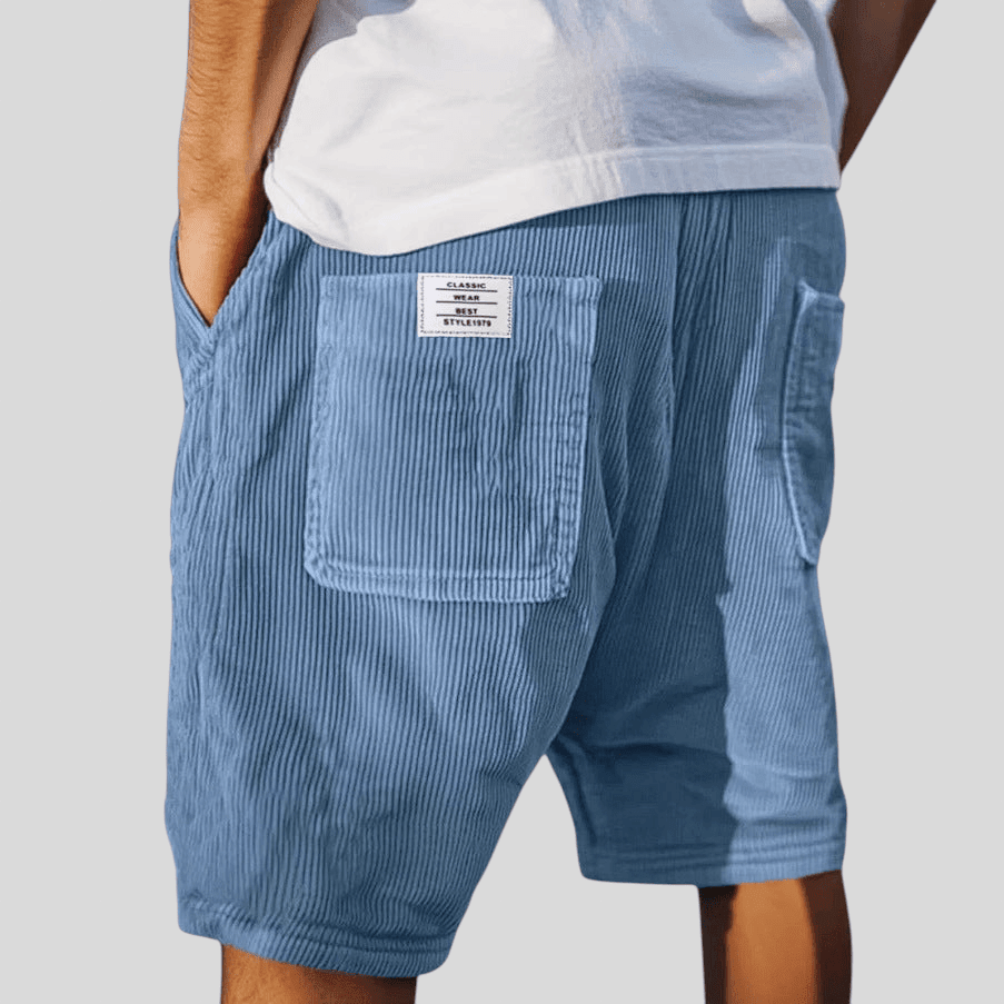 Noah | Sztruksowe Luźne Szorty Casual Męskie Letnie - Pootivo