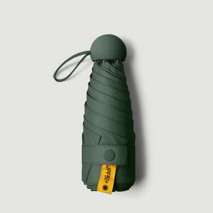 Ciemnozielona mini parasolka składana