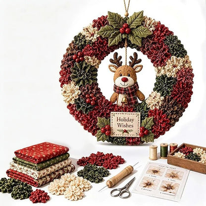 Przybygniew | Zestaw DIY Materiałowy Wieniec Świąteczny 3D - Pootivo