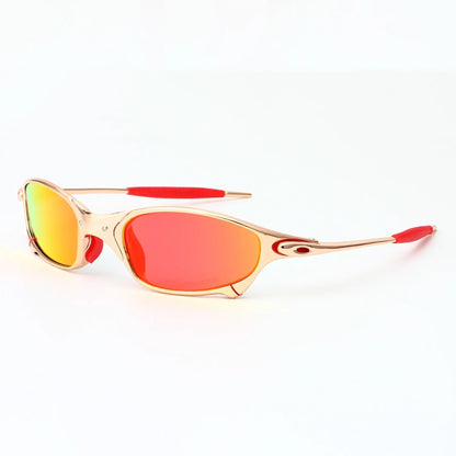 Rexèo Okulary Rowerowe Polaryzacyjne UV400 – Lekkie Sportowe Szkła Unisex - Pootivo