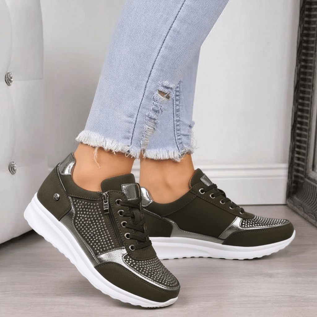Ruby Sneakersy Damskie z Zamkiem – Lekkie Amortyzujące Wygodne - Pootivo