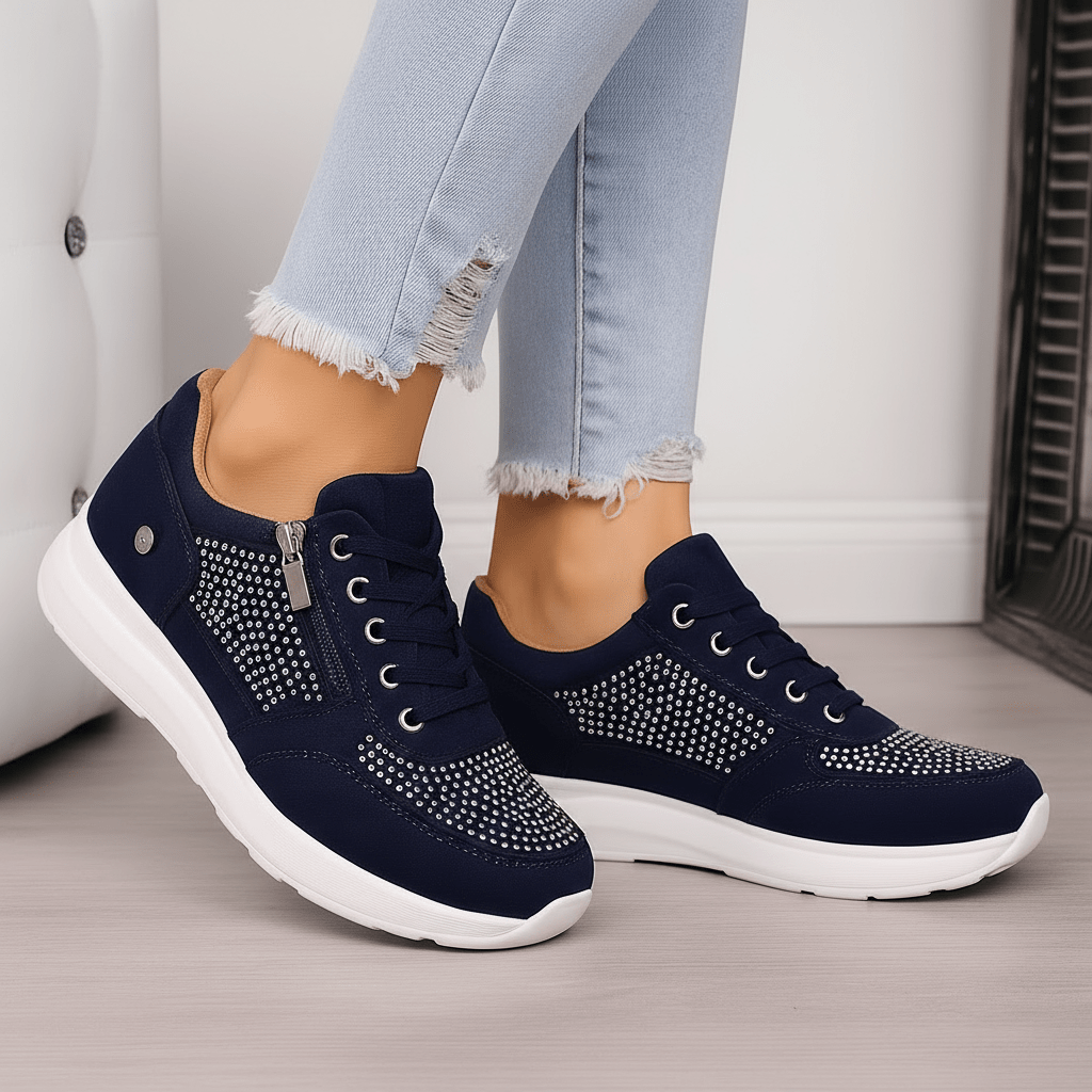 Ruby Sneakersy Damskie z Zamkiem – Lekkie Amortyzujące Wygodne - Pootivo