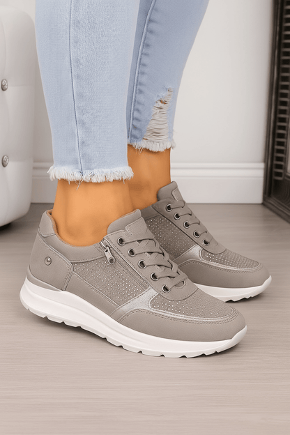 Ruby Sneakersy Damskie z Zamkiem – Lekkie Amortyzujące Wygodne - Pootivo