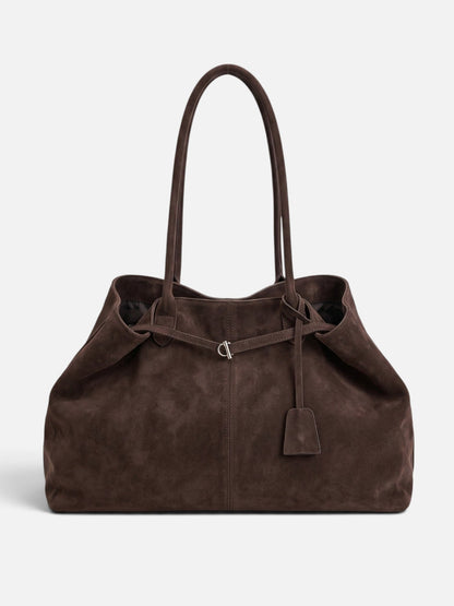 Salomea | Pojemna Jesienna Torba Shopper z Klamrą - Pootivo