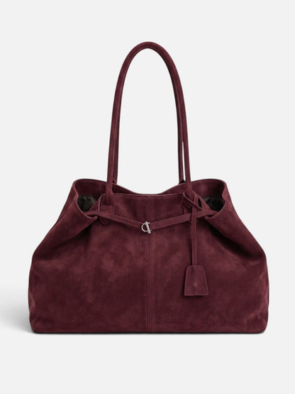 Salomea | Pojemna Jesienna Torba Shopper z Klamrą - Pootivo