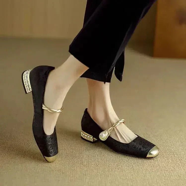 Scarlett | Retro Zielone Buty Mary Jane - Pootivo