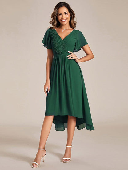 Skylar | Plisowana Zwiewna Sukienka Midi - Pootivo