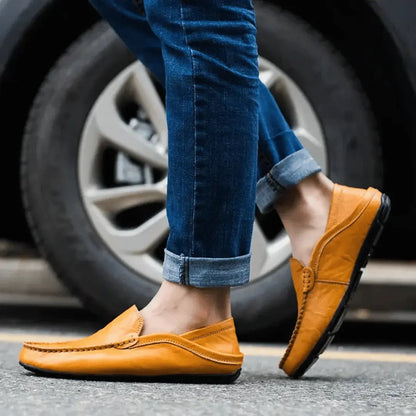 Veltro | Mokasyny Skórzane Męskie – Eleganckie Wsuwane Loafersy - Pootivo