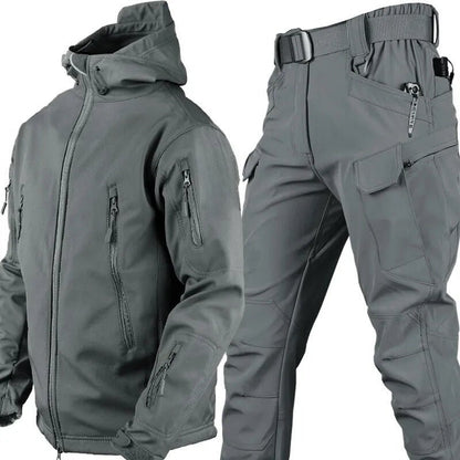 Wiktor | Ocieplany Wiatroodporny Komplet Softshell - Pootivo