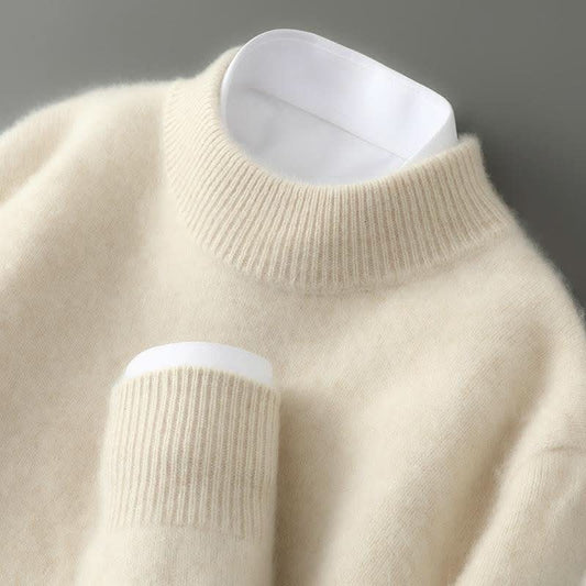 Wszemira | Miękki Jesienny Sweter ze Stójką - Pootivo
