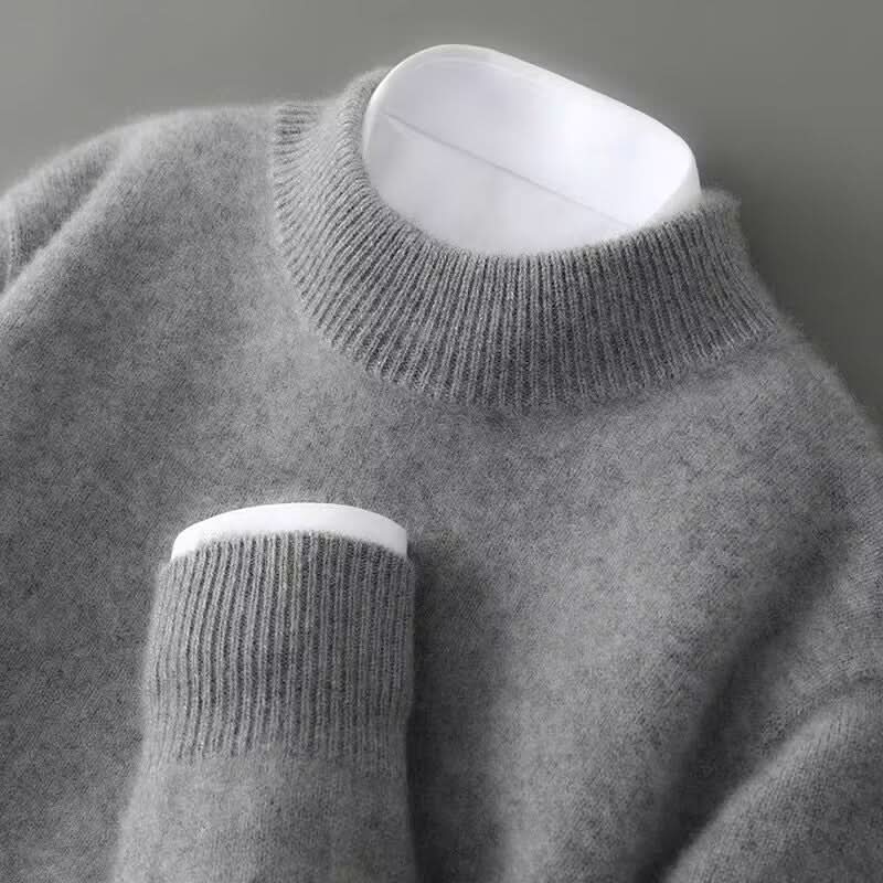 Wszemira | Miękki Jesienny Sweter ze Stójką - Pootivo