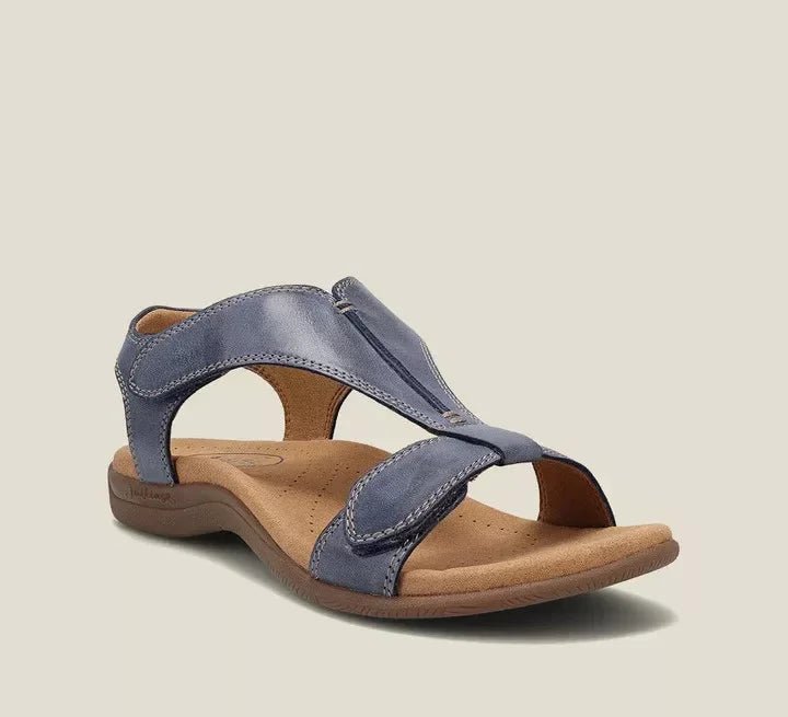 Zarèa Sandały Damskie Płaskie z Rzepami – Eleganckie Letnie Buty z Miękką Wkładką - Pootivo