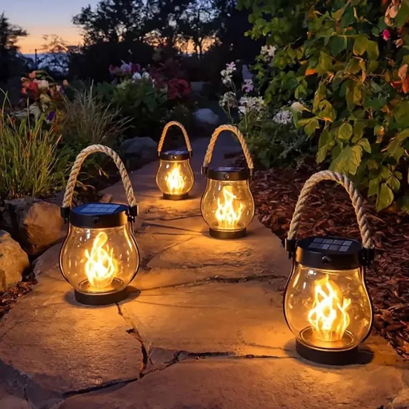 Ziemomysł | Solarny Lampion z Efektem Płomienia - Pootivo